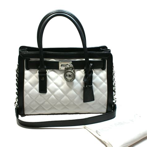 michael kors black and white hamilton